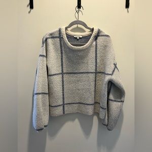 Z Supply Solange Window Pane Sweater - Size Medium